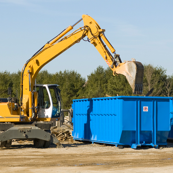 what size residential dumpster rentals are available in Cedar Rock North Carolina